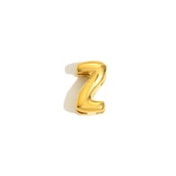 Halskette mit hohlem kleinen Buchstaben-Anhänger – Gold – Z Bild52