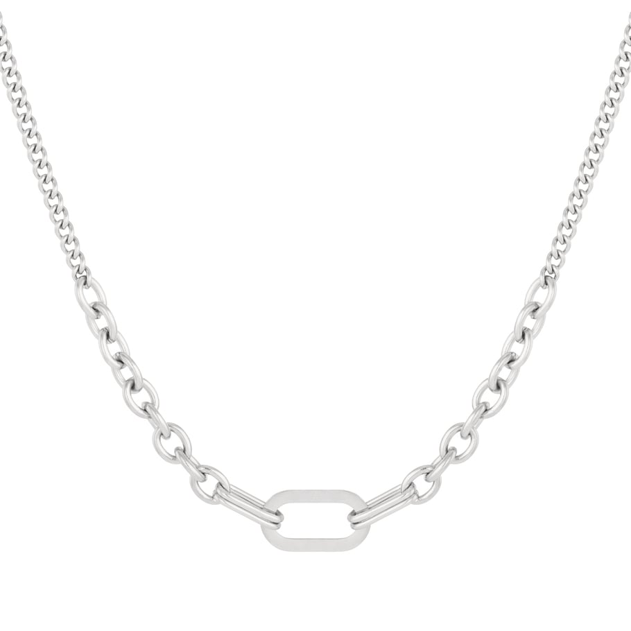 Classic Squircle Chain Stainless Steel Gold Color Women's Chain Necklaces 