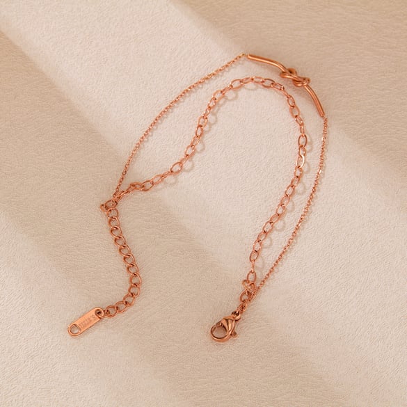 Bracelet chaîne simple en acier inoxydable pour femme, 1 pièce, série Simple