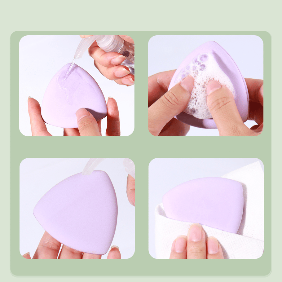 1 Stück Dreieckiger weicher Make-up-Puff für Damen Bild6