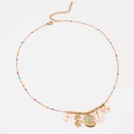 NMSN-F422-1 Collar de caracola verde Imagen11