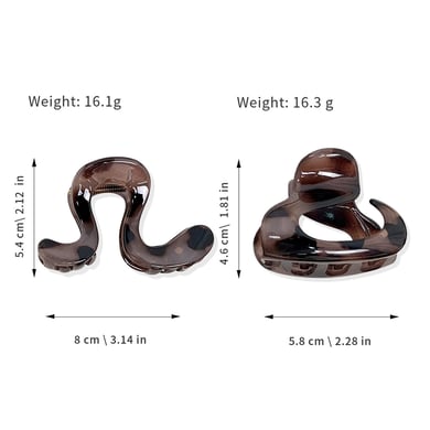 Pinces à cheveux en résine à imprimé léopard pour femme, série simple et décontractée h5 Image5