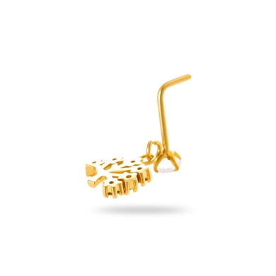 1 paire de piercings de nez pour femme en forme de cœur simple, couleur cuivre et or, zircone h5 Image6
