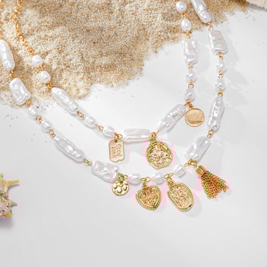 Retro Heart Iron Layered Necklaces h5 Picture5