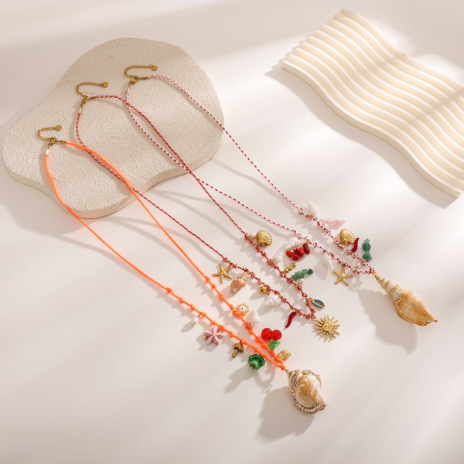 Vacation Nature Conch Stainless Steel Gold Color Women's Waist Chains Picture7