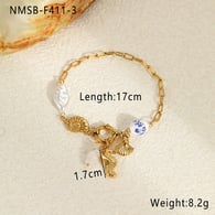 NMSB-F411-3 Altın Bileklik 