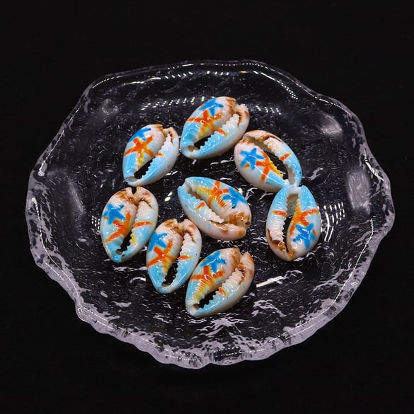 1 Piece Marine Organism Oil-spot Glazing Conch Women's Pendants