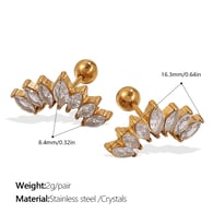 EH999WEG crystal gold earrings Picture2