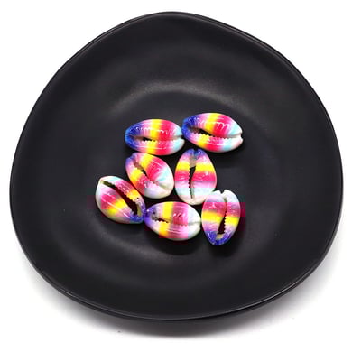 1 Piece Oil-spot Glazing Gradient Color Conch Women's Pendants h5 