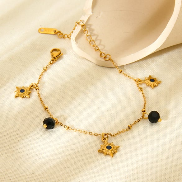 Bracelets géométriques dorés pour femmes de la série Simple