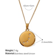 XL444WEG3 Aries gold necklace Picture3