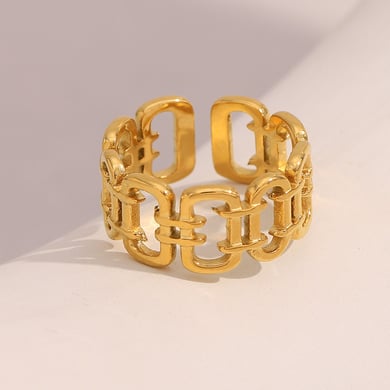 Tägliche, einfarbige verstellbare Ringe aus Edelstahl für Damen h5 Bild3