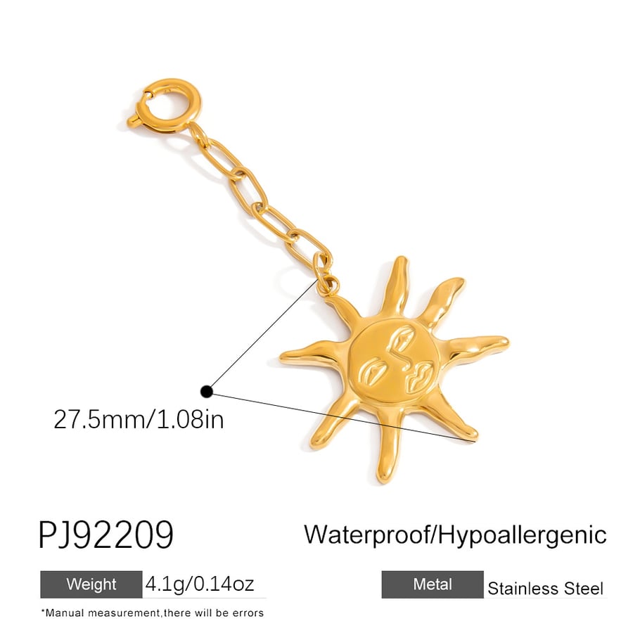 Colgantes de bikini para mujer de acero inoxidable color dorado con diseño de concha de playa Imagen2