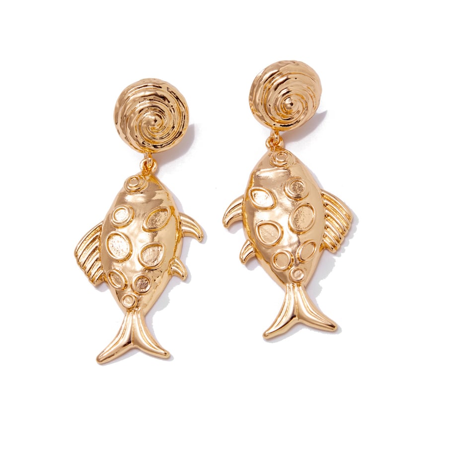 Ins Style Fish Alloy Drop Earrings Picture5