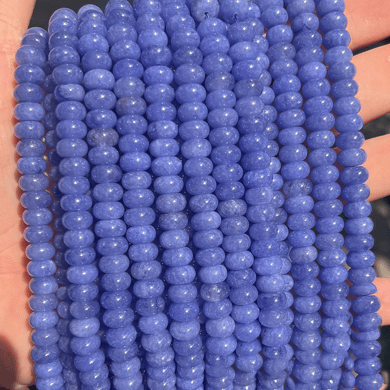 1 Strang bunte Schmuckperlen aus Naturstein (Perlengröße: 5 mm x 8 mm) h5 Bild3