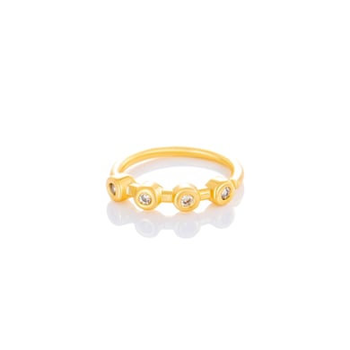 1 pièce de piercing de nez géométrique en cuivre doré et zircon pour femme h5 