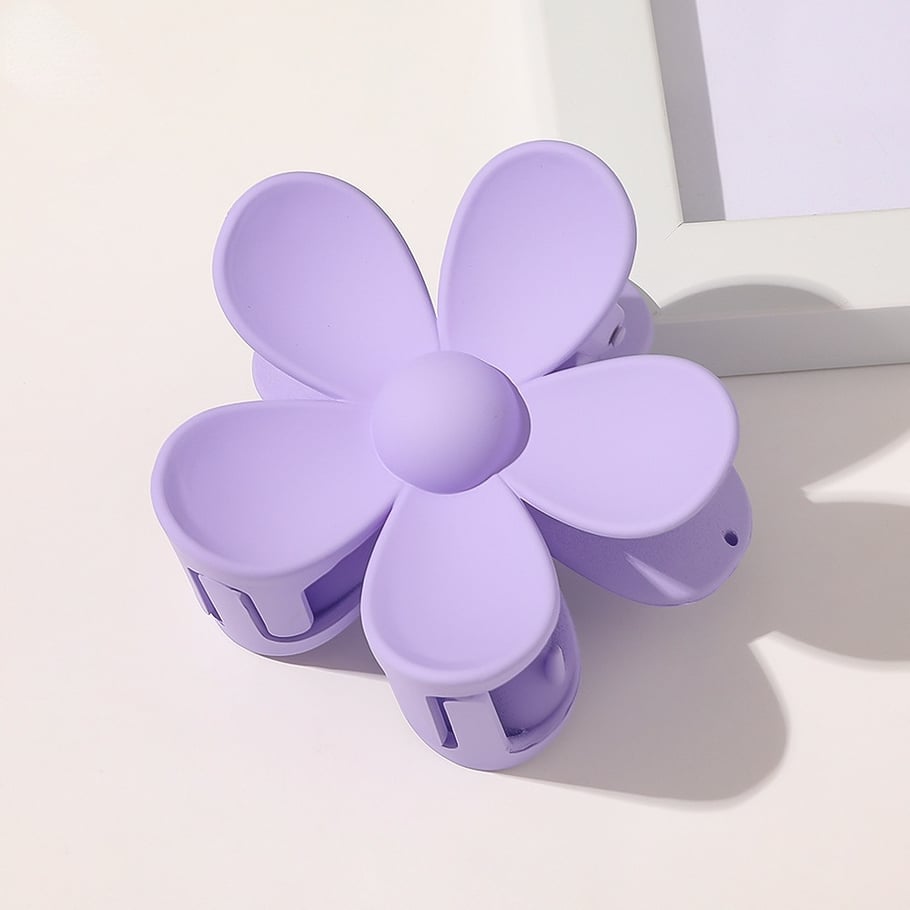 Fermagli per capelli da donna in acetato imitazione fiore quotidiano, serie semplice, 1 pezzo Immagine10