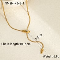 Collier blanc NMSN-K243-1 