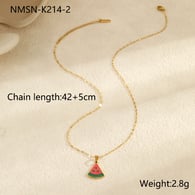 NMSN-K214-2 Wassermelonen-Halskette Bild2
