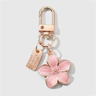 1 pink cherry blossom keychain 