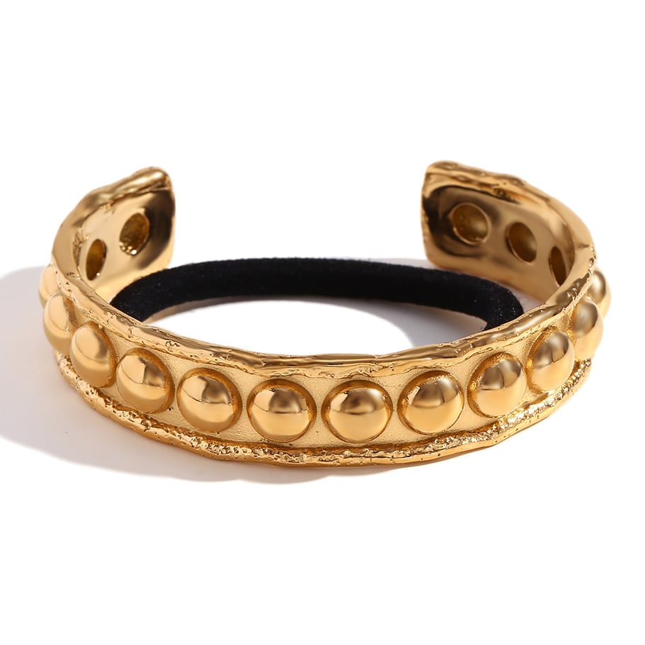 1 Piece Stylish Ocean Series Gold - colored Stainless Steel Hair Ties 