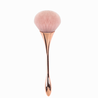Großer loser Puderpinsel in Roségold-Pink und Weiß, Größe 1 + OPP-Verpackung Bild2