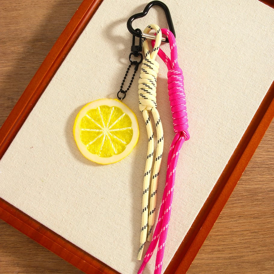Simple Creative Lemon - slice Knotted Bag Pendant Picture3