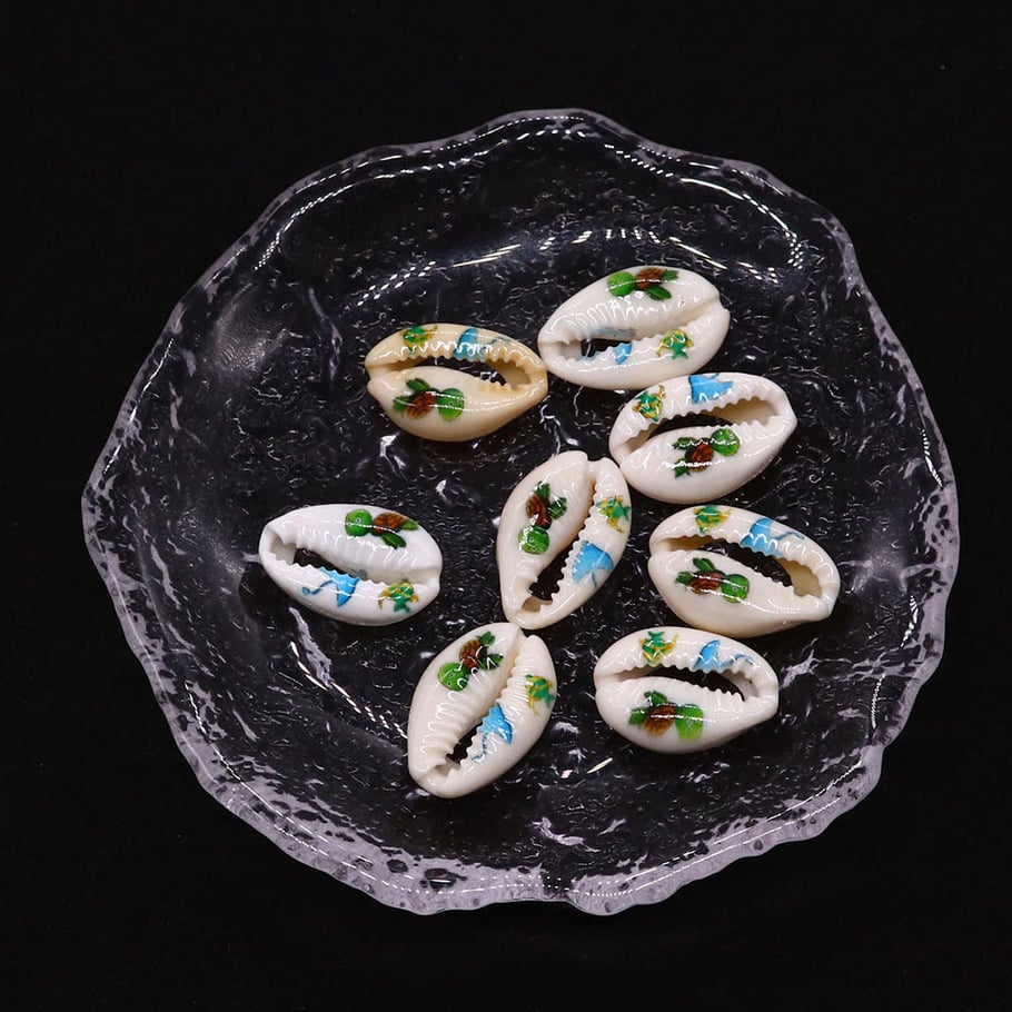 1 Piece Marine Organism Oil-spot Glazing Conch Women's Pendants Picture3