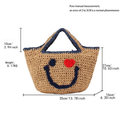 Borse tote con faccina sorridente h5 Immagine2