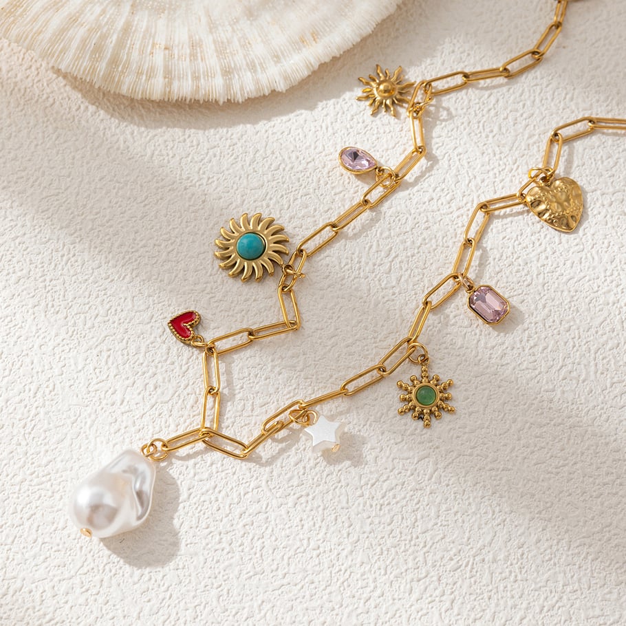  Edelstahl Anhänger halsketten Herz Süße Täglich Romantische Serie frauen schmuck 