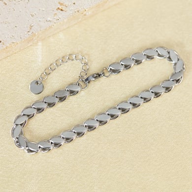 Tägliche geometrische Edelstahl-Kettenarmbänder in Goldfarbe h5 Bild5