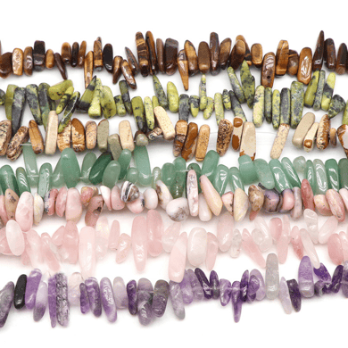 1 chaîne de perles en pierre naturelle de forme classique et décontractée (taille des perles : 15-23 mm x 5-8 mm) h5 Image3