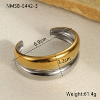 NMSB-E442-3 color matching double layer bracelet 