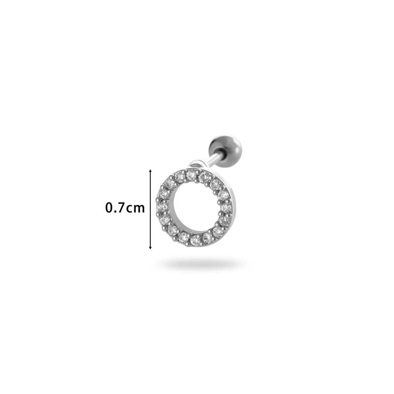 1 Pair Simple Series Simple Geometric Copper   Gold Color  Zircon Women's Piercings Earrings Picture2