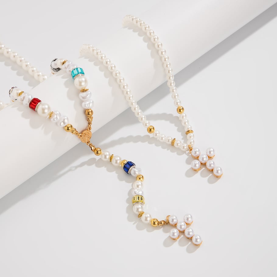 Retro Cross Alloy Layered Necklaces Picture5