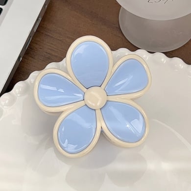 1 elegantes Blumen-förmiges Design, süße Blume, Harz, Damen-Haarklammern h5 