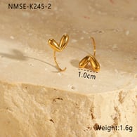 NMSE-K245-2 Boucles d&#39;oreilles petit cœur Image2