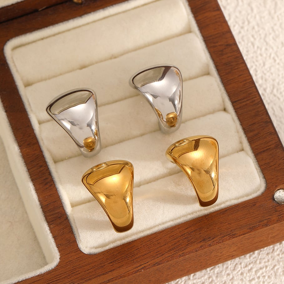 Ins Style Edelstahl Gold Farbe Ohrstecker Bild3