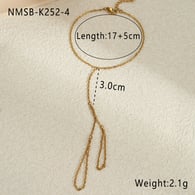 NMSB-K252-4 Gold-Fingerarmband Bild3