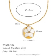 Oliedruppelbloemketting - Goud Afbeelding5