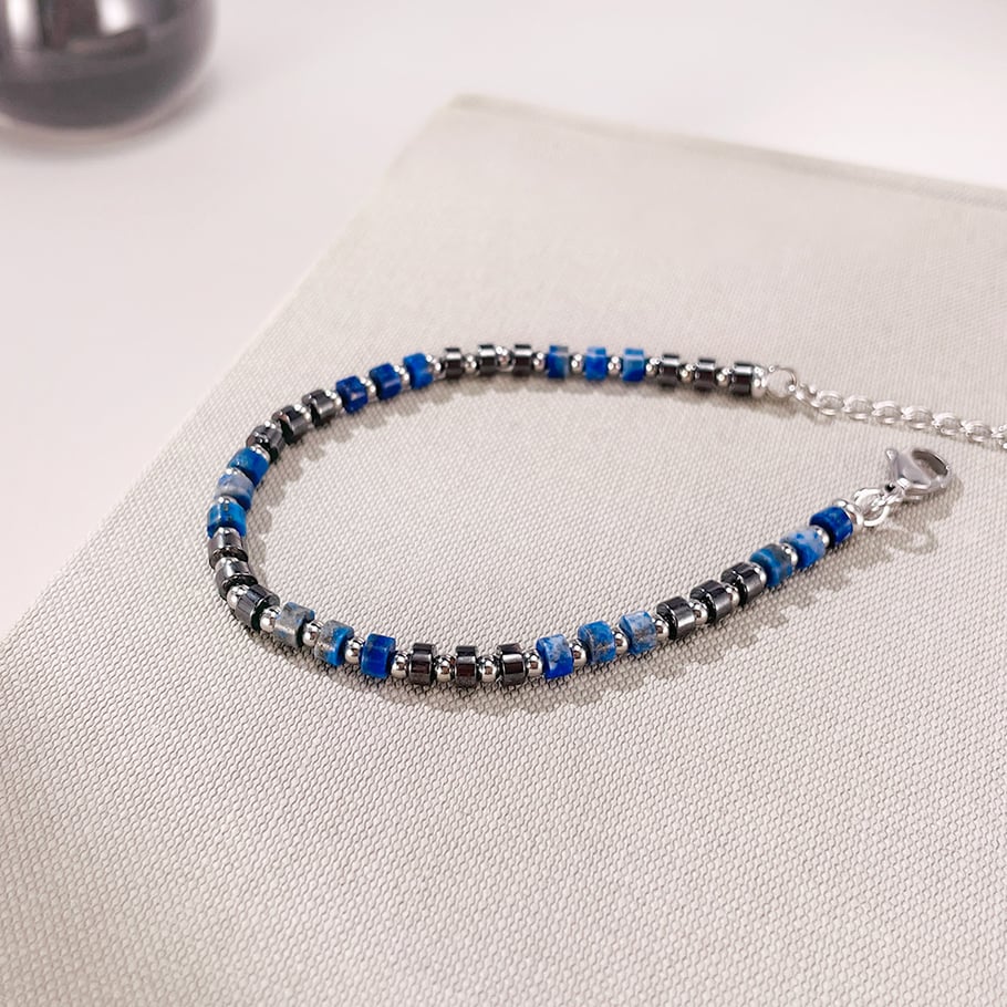 1 Piece Chic Series Beads Stainless Steel Men's Bracelets Picture7