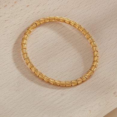 Schlichte Armreifen aus goldfarbenem Edelstahl h5 Bild4