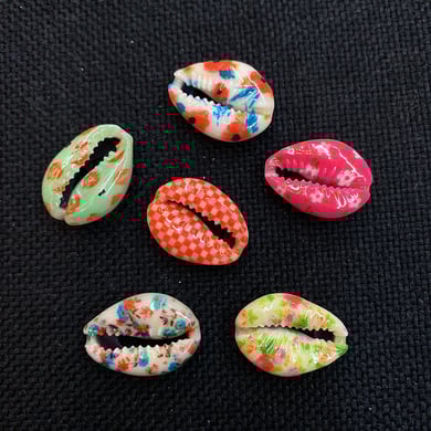 1 Set Oil-spot Glazing Flower Conch Women's Pendants h5 Picture3