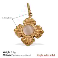 PJ349WEG Cat&#39;s Eye Gold Pendant Picture2