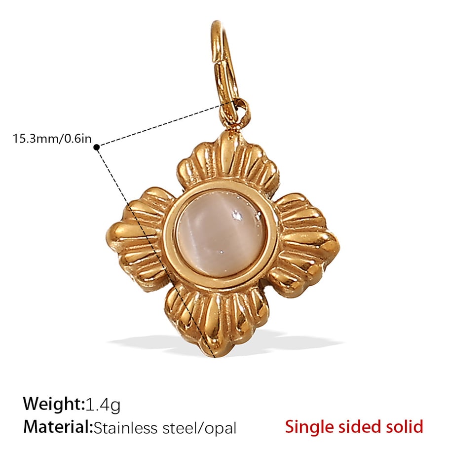 Kirsche Edelstahl Gold Farbe Anhänger 