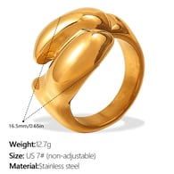 JZ134G7 Anello in oro 7# 