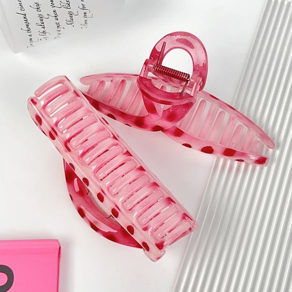 Simple Series Sweet Polka Dots Acrylic Women's Hair Claws 2