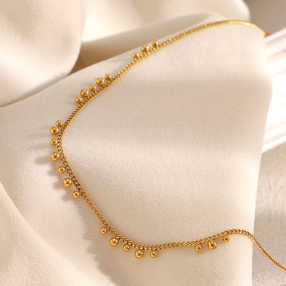 Simple Series OL Solid Color Stainless Steel Women's Chain Necklaces