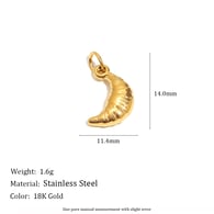 Ciondolo Croissant - Oro Immagine10