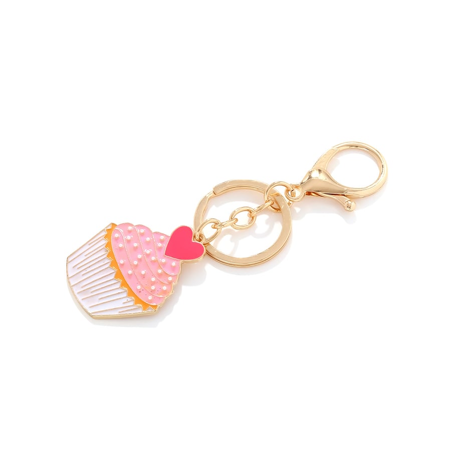 1 Piece Sweet Cake Alloy Keychain Picture2